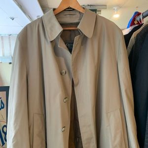 Vintage Men’s Christian Dior tan trench coat.